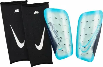 Mbrojtëse kërcinash Nike Mercurial Lite DN3611 420, të lehta, për futboll, blu e zezë