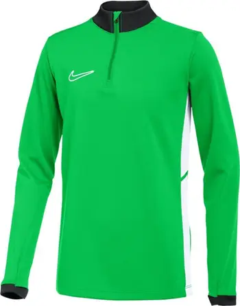 Bluzë sportive Nike Dri Fit Academy 25 Drill Top Jr FZ9773 329, Dri FIT, zinxhir 1/4, jeshile