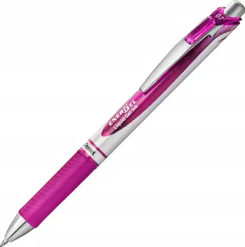 Pendë Pentel EnerGel BL77, 0.7mm, me buton, magenta