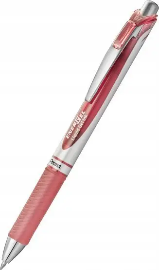 Stilolaps me gel Pentel EnerGel BL77, 0.7mm, coral pink