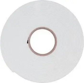 Shirit ngjitës dy-anësor (NAR0037), 5 m x 15 mm, i bardhë