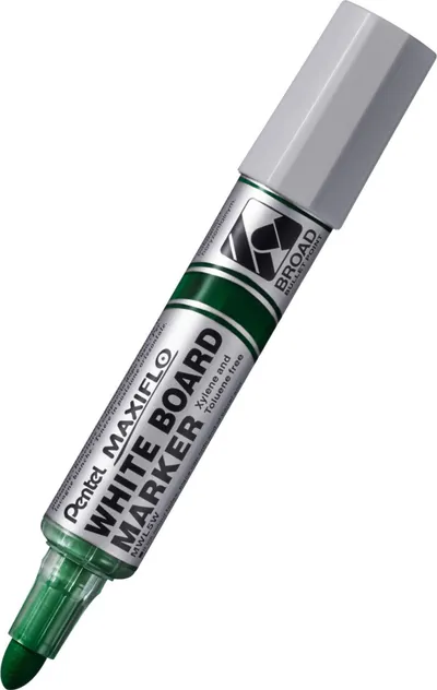 Marker për tabelë të bardhë Pentel Maxiflo MWL5W, majë e trashë, jeshil - 1