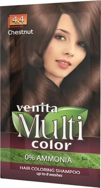 Shampo ngjyruese VENITA MultiColor 4.4 Chestnut, pa amoniak, 40g