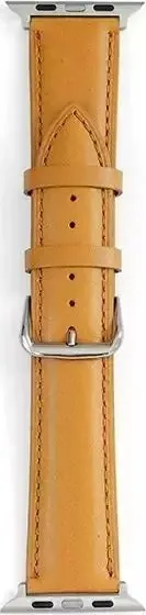 Rrip ore Beline Leather për Apple Watch, 42/44/45/49mm, lëkurë, kafe e çelët - 2