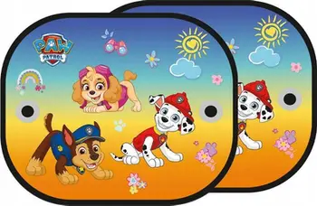 Perde dielli për veturë Paw Patrol STPP-011, set 2 copë, 44 x 35 cm, të verdha