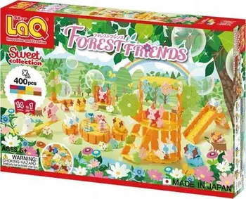 Blloqe edukative LaQ Sweet Collection Forest Friends, 400 copë, 14 modele, shumëngjyrëshe