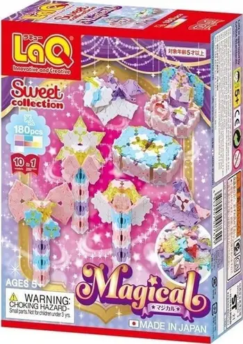 Set blloqe edukative LaQ Magical Educational Blocks, 180 pjesë, shumëngjyrëshe