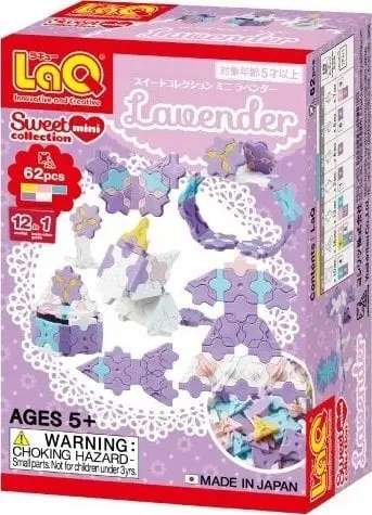 Tulla edukative LaQ Educational Blocks Mini Lavender, set ndërtimi, për fëmijë 5+, ngjyrë lejla