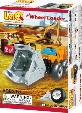 Lodra ndërtime LaQ Educational Bricks Mini Wheel Loader, set ndërtimi, për fëmijë, shumëngjyrëshe