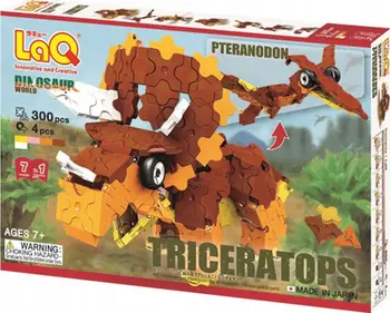 Blloqe edukative Bausteine Dinosaur World Triceratops dhe Pteranodon, set ndërtimi, shumëngjyrësh