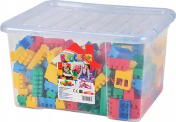 Set blloqe ndërtimi Baczek Blocks in a Container, 345 copë, me kontejner plastik, shumëngjyrësh