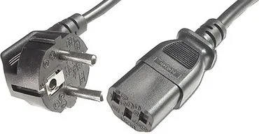 Kabllo No-Name S/CONN 60006-G, 1.8 m, CEE 7/7, C13, 230 V, e zezë - 1