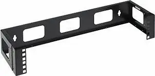 Mbajtës muri rack 19" Lanberg U19-2U/165, 2U, metal, i zi