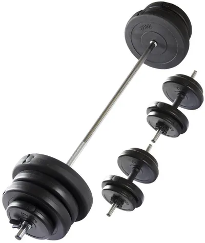 Set pesha VirtuFit Adjustable Barbell and Dumbbell, 60.5kg, i zi - 1