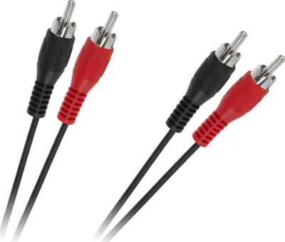 Kabllo audio RCA x2 në RCA x2, 5m, e zezë - 1