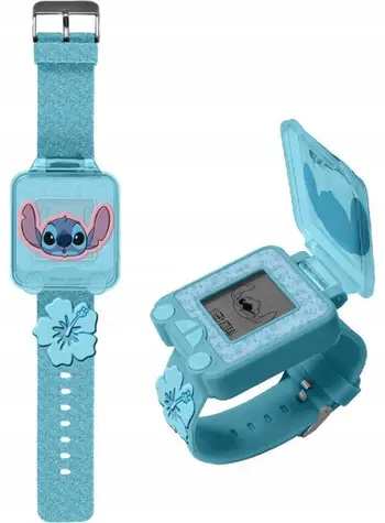 Orë digjitale për fëmijë Kids Licensing LAS4163, automatike, rrip plastik, Stitch