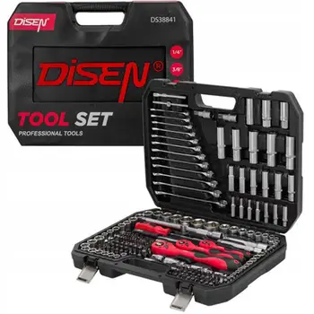 Set veglash Disen 216 copë, çelësa çorape 1/2", Torx, valixhe plastike