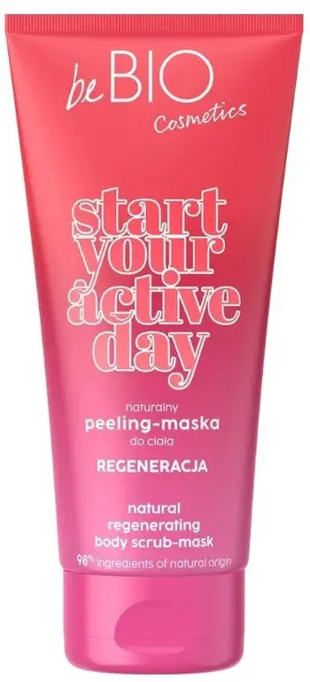 Peeling trupi Be Bio Start Your Active Day, rigjenerues, 200ml