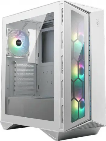 Kasë kompjuteri MSI MPG GUNGNIR 110R WHITE, me xham, e bardhë