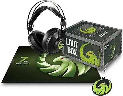 Set gaming MSI Lootbox (kufje + mauspad) - 1