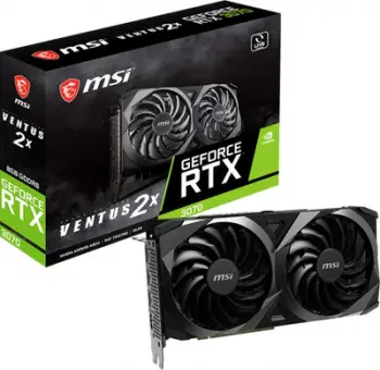 Kartelë grafike MSI NVIDIA GeForce RTX 3070 VENTUS 2X 8G OC LHR, 8GB GDDR6