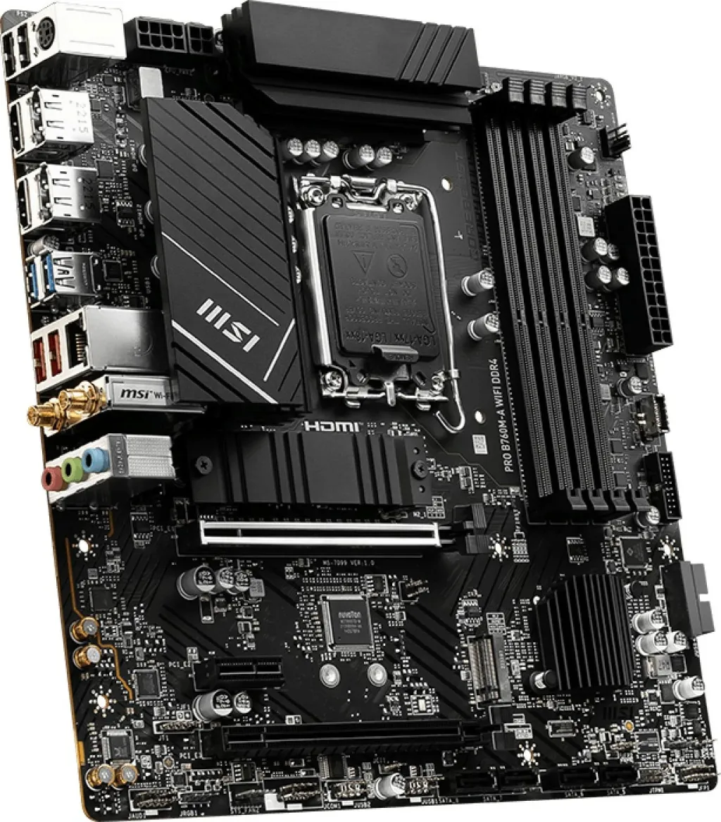 Pllakë amë MSI PRO B760M-A WIFI DDR4 - Intel B760 - 4