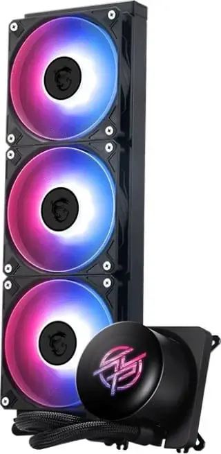 Kasë ftohëse me ujë MSI MPG CORELIQUID P13, 3 ventilatorë 12 cm, për procesor, e zezë
