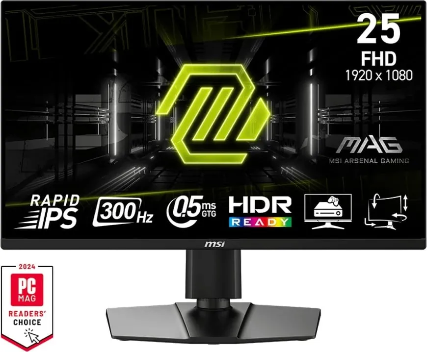 Monitor gaming MSI MAG 255PXF, 24.5", Full HD, 300 Hz, Rapid IPS, i zi - 1