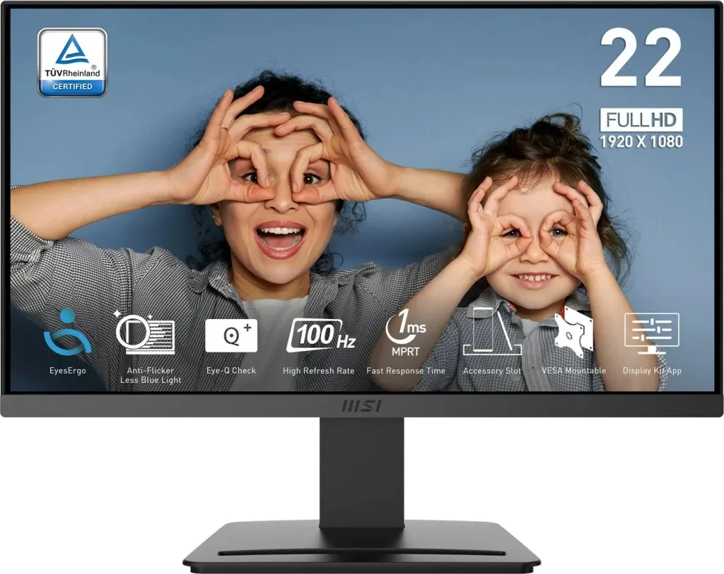 Monitor MSI PRO MP223 E2, 21.4", Full HD, LED, i zi - 3