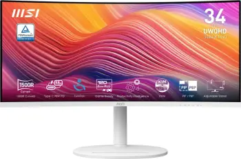 Monitor MSI Modern MD342CQPWDE 34 inç, VA, UWQHD, 120Hz, i bardhë