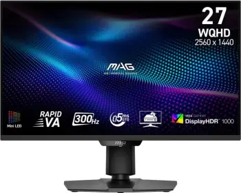 Monitor MSI MAG 274QPFDE X30MV, 27 inç, QHD, 300Hz, Mini-LED, zi