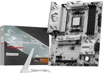 Pllakë amë MSI B850 GAMING PLUS WIFI6E, ATX, AMD, DDR5, Wi-Fi 6E, gri