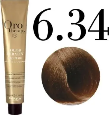 Ngjyrë për flokë Oro 6.34 bakër e artë, 100 ml