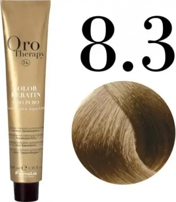 Ngjyrë për flokë Fanola Oro Therapy, 8/3, 100 ml