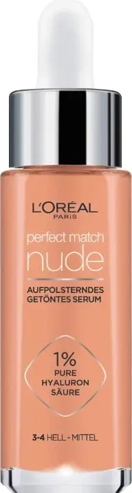 Pudër e lëngshme L’Oreal Paris Perfect Match, 1% Hyaluron, 3-4 Hell – Mittel, 30 ml