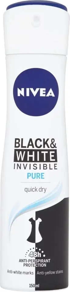 Deodorant Nivea B&W Invisible Pure, 150ml