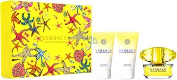 SET Versace Yellow Diamond ,Eau De Parfum 50ml+ Shower Gel+Body Lotion