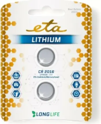 Bateri Eta Lithium CR2016