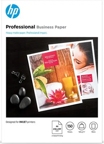 Letër për printer Laser Matte HP Professional A4, 150 copë