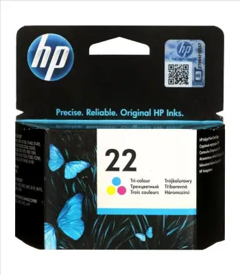 Ngjyrë për printer HP C9352AE no. 22, cyan, magenta, e verdhë