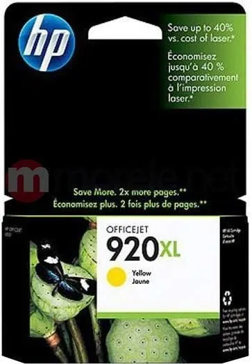 Ngjyrë për printer HP CD974AE No. 920XL, e verdhë - 2