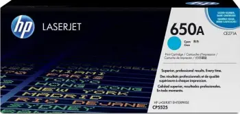 Toner printeri HP 650A Toner (CE271A), i kaltër