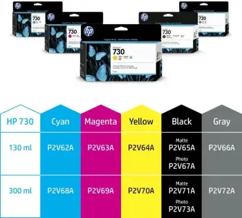 Kartrixh boje HP 730 300 ml magenta P2V69A