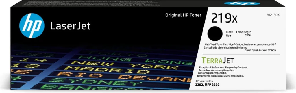 Toner HP 219X W2190X rendiment i lartë 3200 faqe XL, e zezë - 1