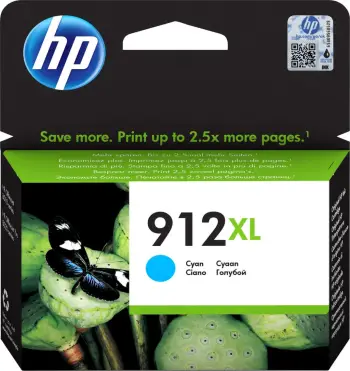 Fishek boje, HP, 912XL / 3YL81AE, XL 9.9 ml, rendiment deri 825 faqe, Cyan