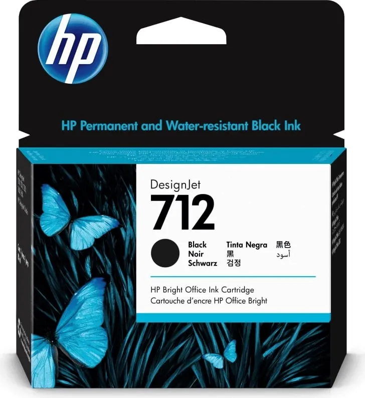 Kartush boje, HP DesignJet 712 (3ED71A), XL 80 ml, e zezë - 1