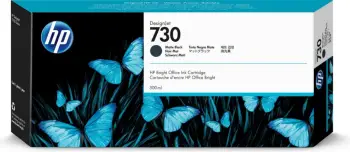 Kartrixh boje, HP, 730XL P2V71A, 300 ml XL, e zezë mat