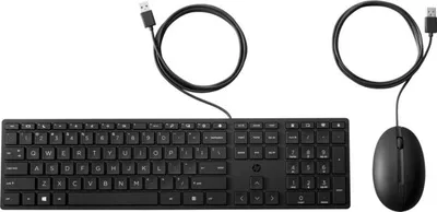 Set tastierë + maus HP 320MK (9SR36AA), USB, US, i zi - 1