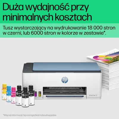 Printer multifunksional HP Smart Tank 585, Inkjet termal, i kaltër - 5