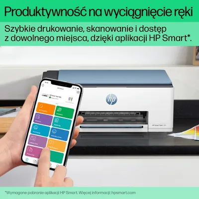 Printer multifunksional HP Smart Tank 585, Inkjet termal, i kaltër - 10